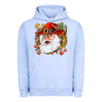 Pigment Grape Ice Cowboy Santa Urban Hoodie - NancyCooperArtShop