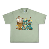 Oil Green half human half coffee Urban Heavy Tee - texasbilliewilder