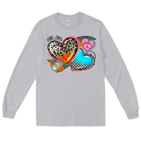 Moon Dust western leopard  racing  hearts Long Sleeve Tee - AdoDesignShop