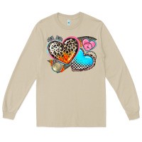 Mushroom western leopard  racing  hearts Long Sleeve Tee - AdoDesignShop