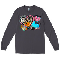 Smoke western leopard  racing  hearts Long Sleeve Tee - AdoDesignShop