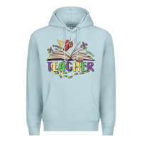 Blue Mist teacher mardi gras Premium Hoodie - MaliasSmallBusiness