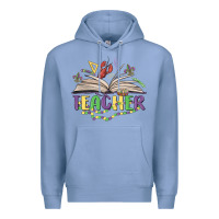 Colony Blue teacher mardi gras Premium Hoodie - MaliasSmallBusiness