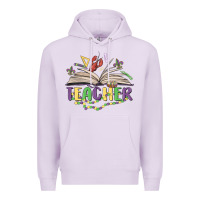 Lilac teacher mardi gras Premium Hoodie - MaliasSmallBusiness