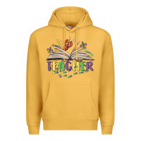 Mustard teacher mardi gras Premium Hoodie - MaliasSmallBusiness