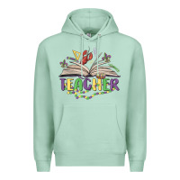Seafoam teacher mardi gras Premium Hoodie - MaliasSmallBusiness