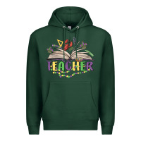 Sports Green teacher mardi gras Premium Hoodie - MaliasSmallBusiness