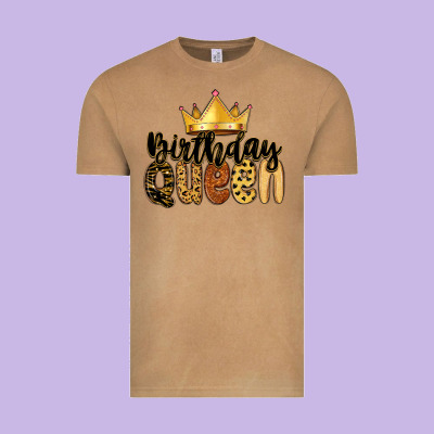 Vintage Tee birthday queen