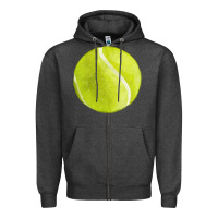 Charcoal Heather tennis ball fa element 2 Zipper Hoodie - FaDigitalArtStudio
