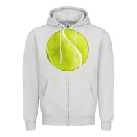 Dove Grey tennis ball fa element 2 Zipper Hoodie - FaDigitalArtStudio