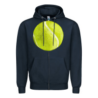 Navy tennis ball fa element 2 Zipper Hoodie - FaDigitalArtStudio