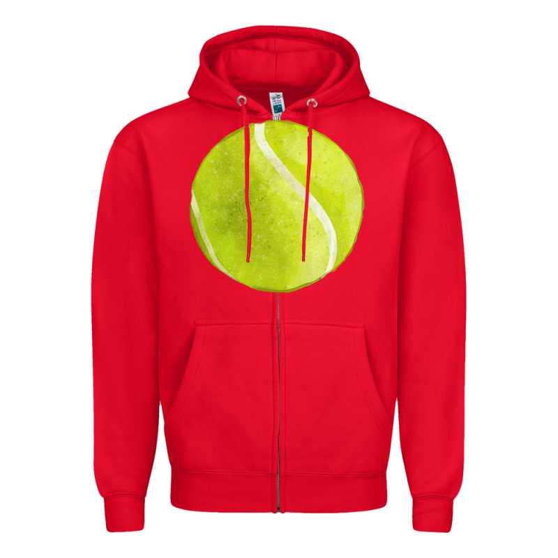 Tennis Ball Fa Element 2 Zipper Hoodie by FaDigitalArtStudio | Teevron
