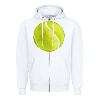 White tennis ball fa element 2 Zipper Hoodie - FaDigitalArtStudio