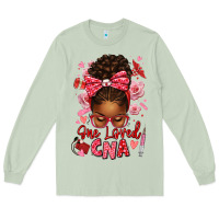 Matcha one loved cna afro messy bun Long Sleeve Tee - texasbilliewilder