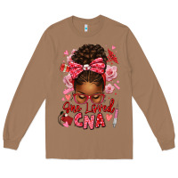 Toasted Coconut one loved cna afro messy bun Long Sleeve Tee - texasbilliewilder