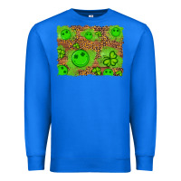 True Royal shamrock glitter leopard and wood background Premium Sweatshirt - Artiststas