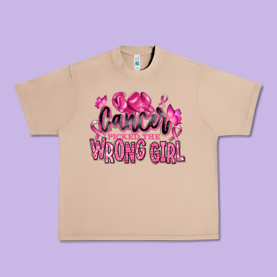Cancer Picked The Wrong Girl Urban Heavy Tee Designed By Ranaportraitstore