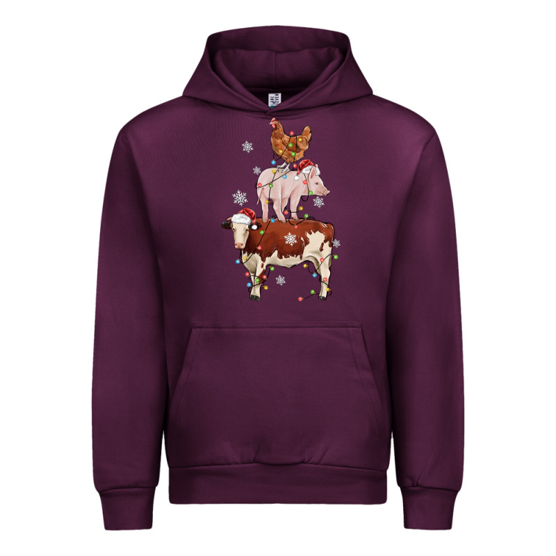 Merry Christmas Farm Animals Urban Hoodie by MaliasSmallBusiness | Teevron