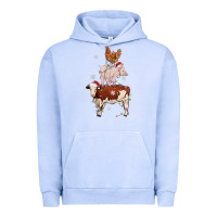 Pigment Grape Ice Merry Christmas Farm Animals Urban Hoodie - MaliasSmallBusiness