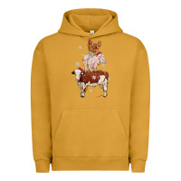 Pigment Peanut Butter Merry Christmas Farm Animals Urban Hoodie - MaliasSmallBusiness