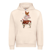 Sandshell Merry Christmas Farm Animals Urban Hoodie - MaliasSmallBusiness