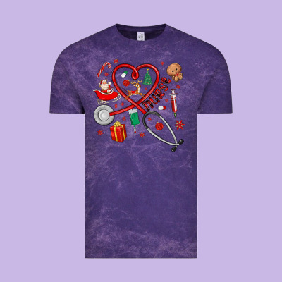 Vintage Tee christmas nurse