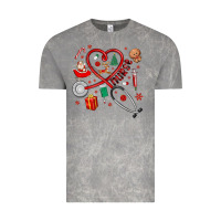 Cloud Rock christmas nurse Vintage Tee - MaliasSmallBusiness