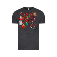 Vintage Black christmas nurse Vintage Tee - MaliasSmallBusiness