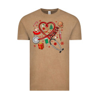 Vintage Coffee christmas nurse Vintage Tee - MaliasSmallBusiness