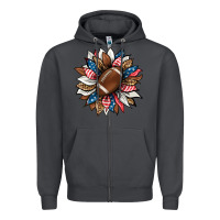Smoke american football sunflower Zipper Hoodie - HRA Design Shop