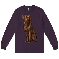 Plum labrador retriever Long Sleeve Tee - RanaPortraitStore