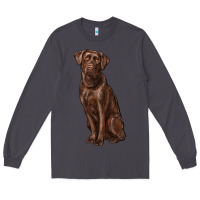 Smoke labrador retriever Long Sleeve Tee - RanaPortraitStore