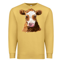 Antique Gold guernsey cow Premium Sweatshirt - AdoDesignShop