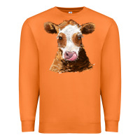 Carrot guernsey cow Premium Sweatshirt - AdoDesignShop
