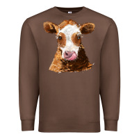 Chestnut guernsey cow Premium Sweatshirt - AdoDesignShop