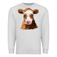 Dove Grey guernsey cow Premium Sweatshirt - AdoDesignShop