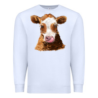 White guernsey cow Premium Sweatshirt - AdoDesignShop