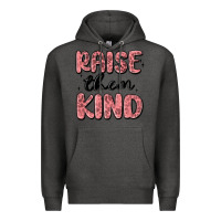 Charcoal Heather raise them kind Premium Hoodie - MaliasSmallBusiness