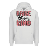Dove Grey raise them kind Premium Hoodie - MaliasSmallBusiness