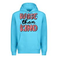 Ocean Blue raise them kind Premium Hoodie - MaliasSmallBusiness