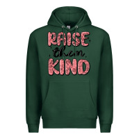 Sports Green raise them kind Premium Hoodie - MaliasSmallBusiness