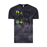 Cloud Black happy new year 2024 Vintage Tee - MaliasSmallBusiness