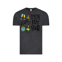 Vintage Black happy new year 2024 Vintage Tee - MaliasSmallBusiness