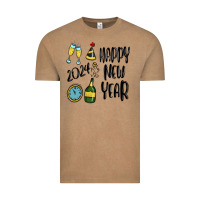 Vintage Coffee happy new year 2024 Vintage Tee - MaliasSmallBusiness