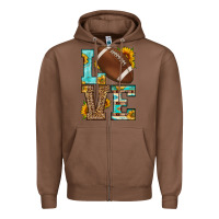 Chestnut western love american football Zipper Hoodie - HRA Design Shop