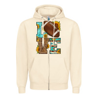 Sandshell western love american football Zipper Hoodie - HRA Design Shop