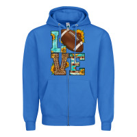 True Royal western love american football Zipper Hoodie - HRA Design Shop