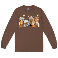 Chestnut latte coffee cups Long Sleeve Tee - Zillion Design Studio