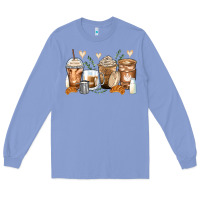 Colony Blue latte coffee cups Long Sleeve Tee - Zillion Design Studio