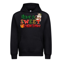 Black Have a sweet Christmas Urban Hoodie - NancyCooperArtShop